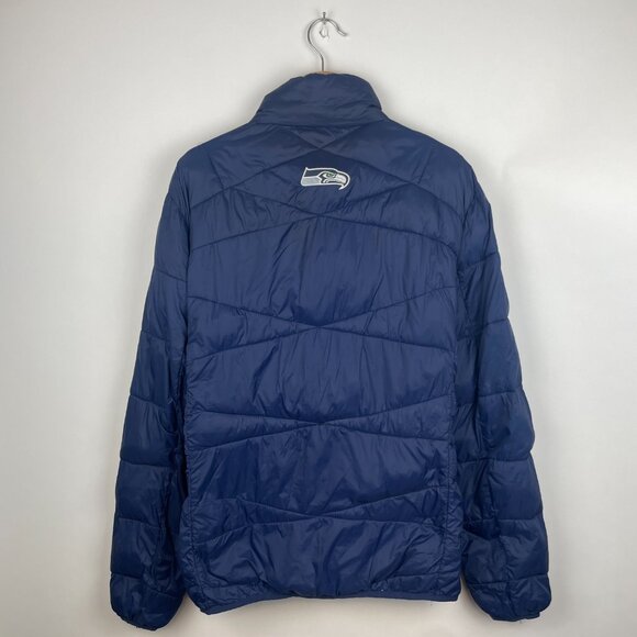 Seattle Seahawks NFL Down Puffer Jacket - Picture 4 of 10